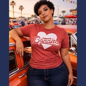Retro Americana, Vintage-Inspired Graphic‎ T-shirt Bandita NWT, Sz  XSmall